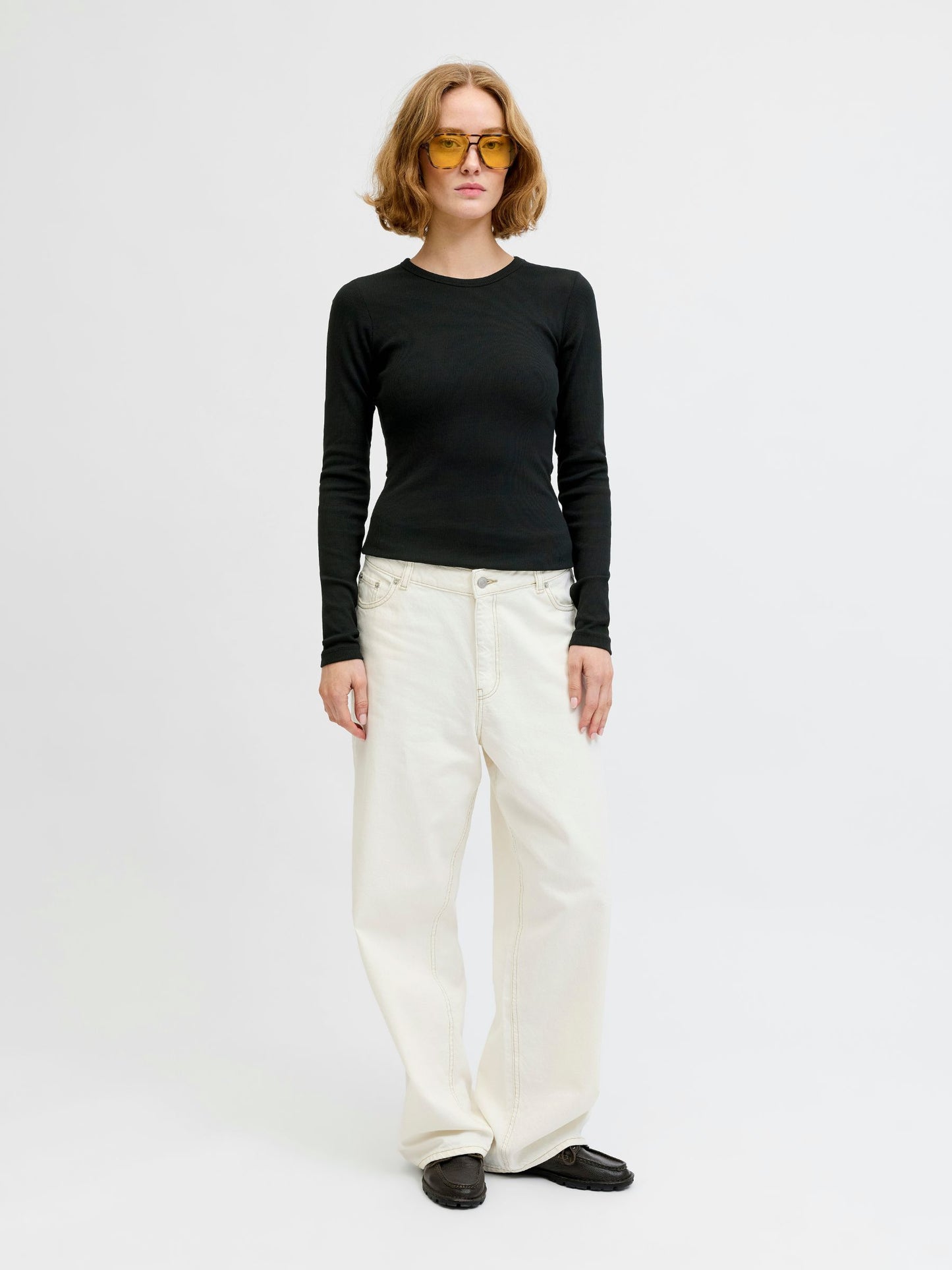 JJXX - Freya Rib Longsleeve T-Shirt - Black