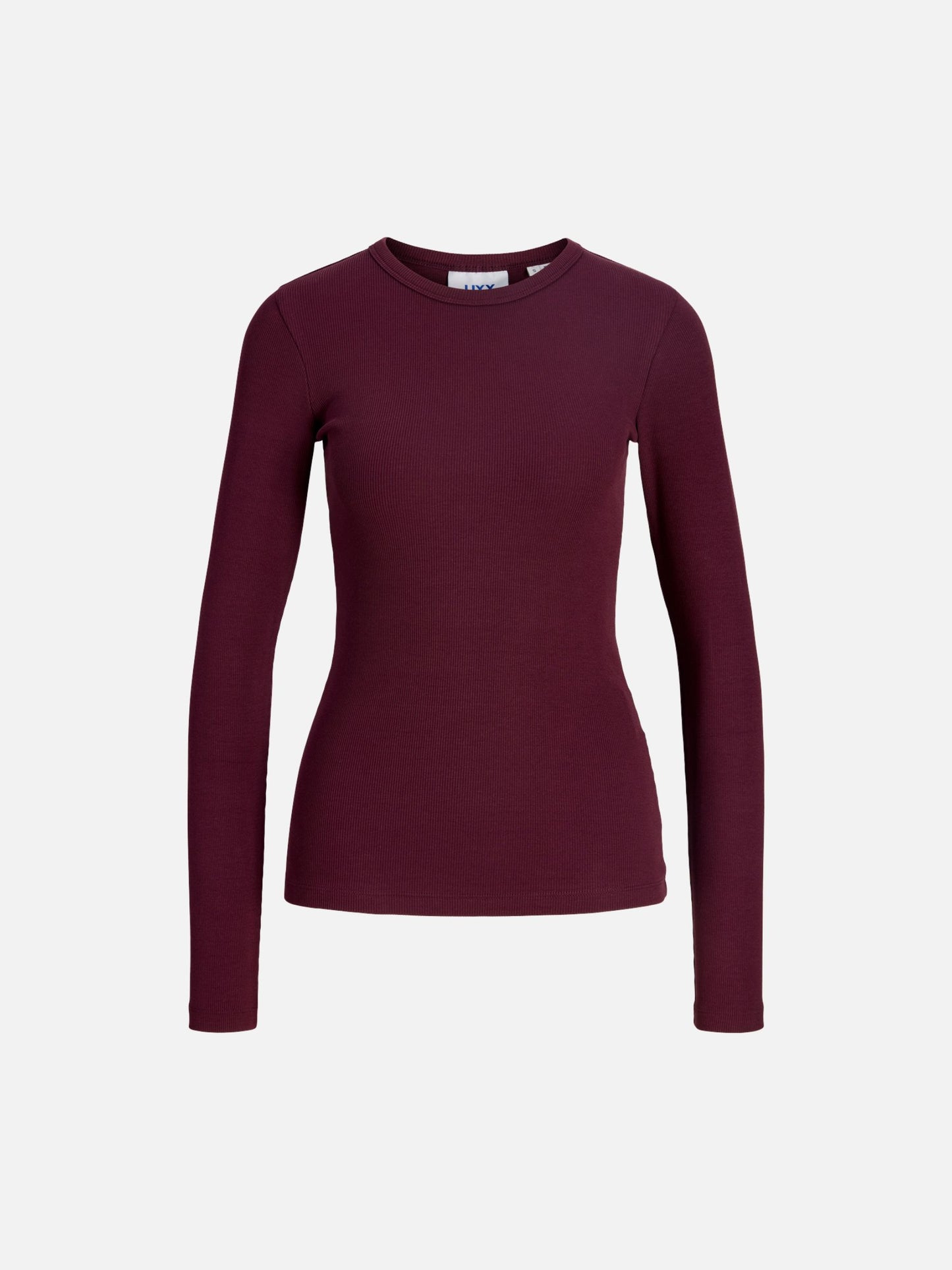 JJXX - Freya Rib Longsleeve T-Shirt - Winetasting