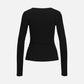 JJXX - Freya Rib Longsleeve V-neck T-Shirt - 