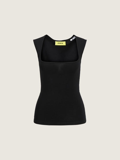 JJXX - Isabella Square Neck Top - Black
