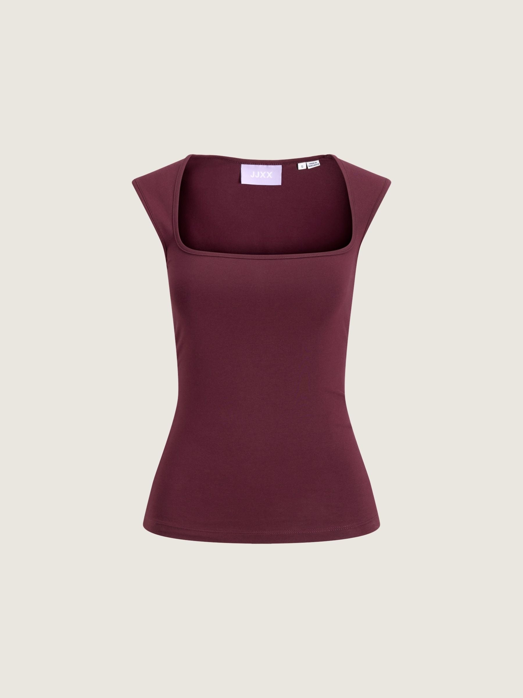 JJXX - Isabella Square Neck Top - Winetasting