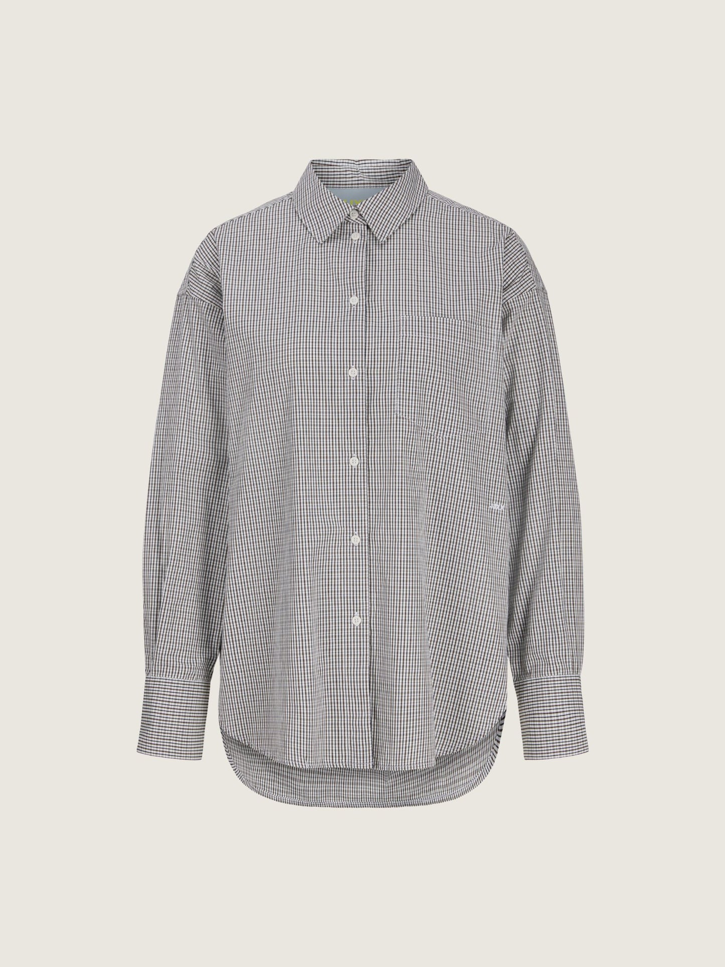 JJXX - Jamie Relaxed Poplin Shirt - Demitasse / Black / White