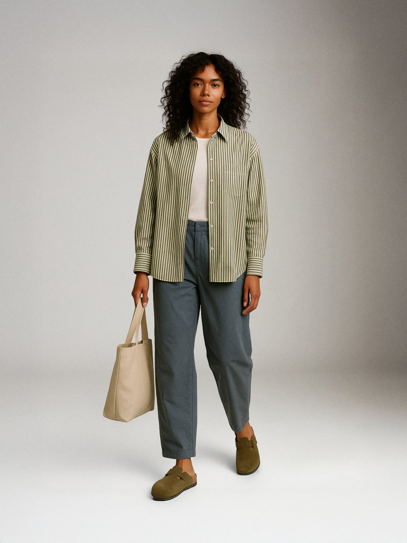 JJXX - Jamie Relaxed Poplin Shirt - Gleam Stripe
