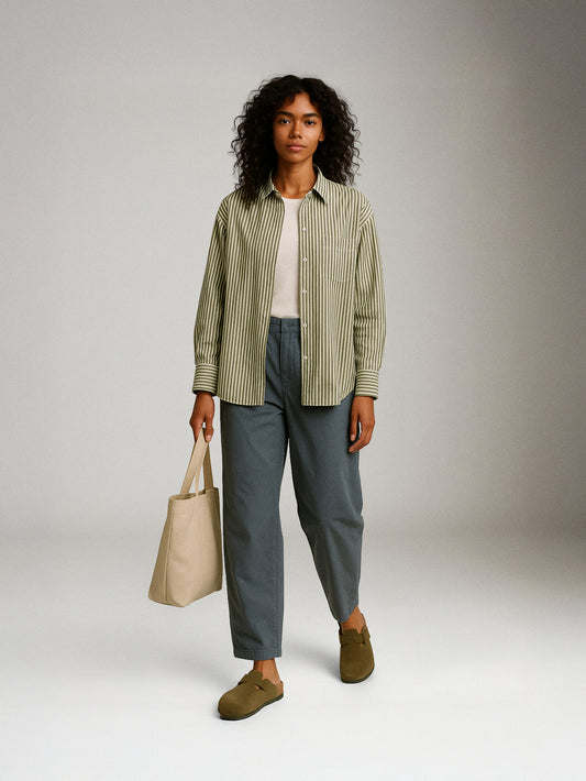 JJXX - Jamie Relaxed Poplin Shirt - Gleam Stripe