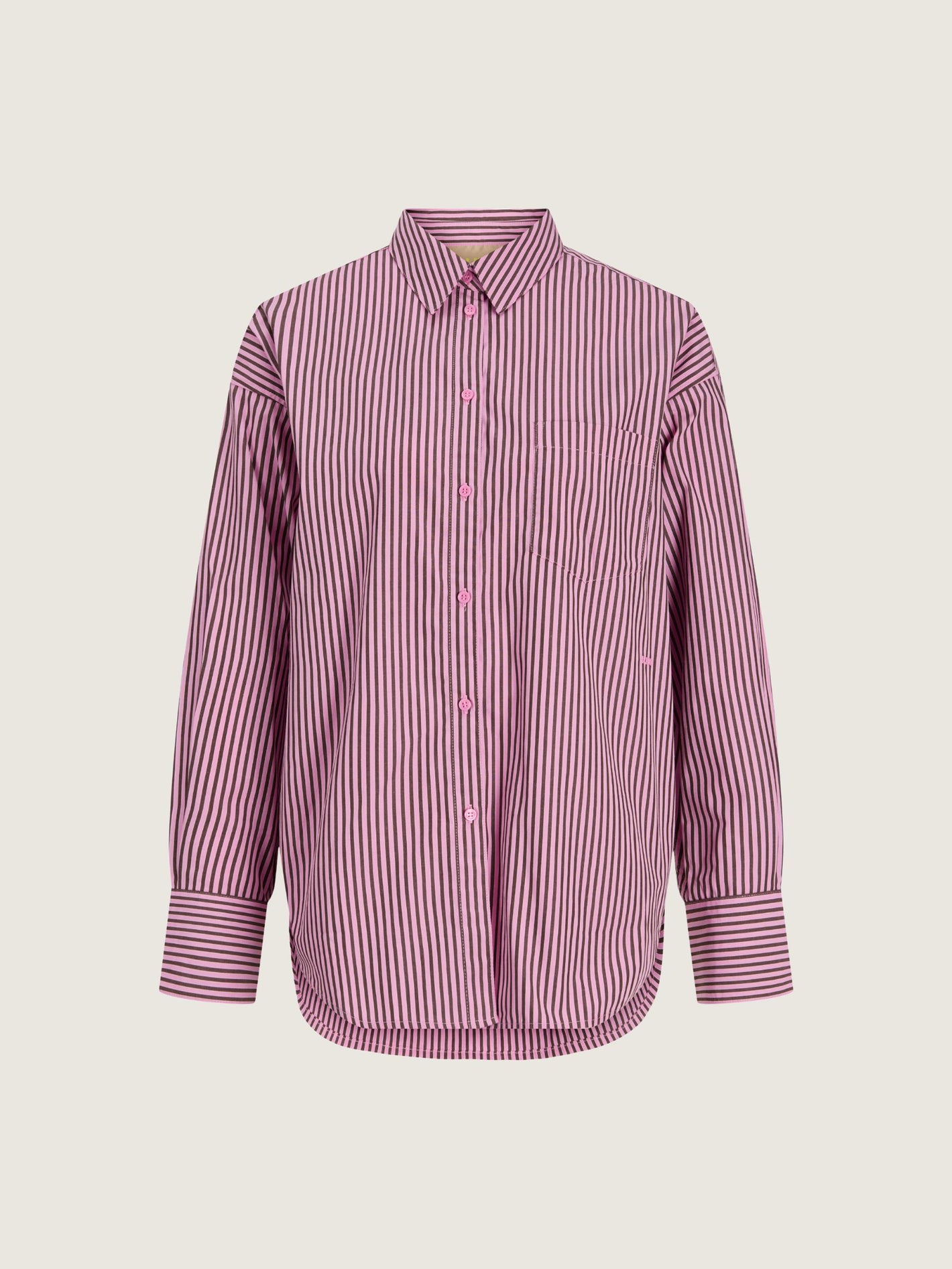 JJXX - Jamie Relaxed Poplin Shirt - Orchid Smoke / Demitasse