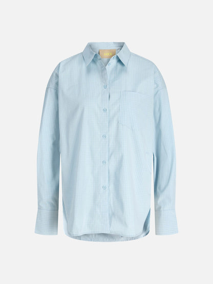 JJXX - Jamie Relaxed Poplin Shirt - Skyway White Grid