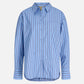 JJXX - Jamie Relaxed Poplin Shirt - Vista Blue Cabernet Stripe
