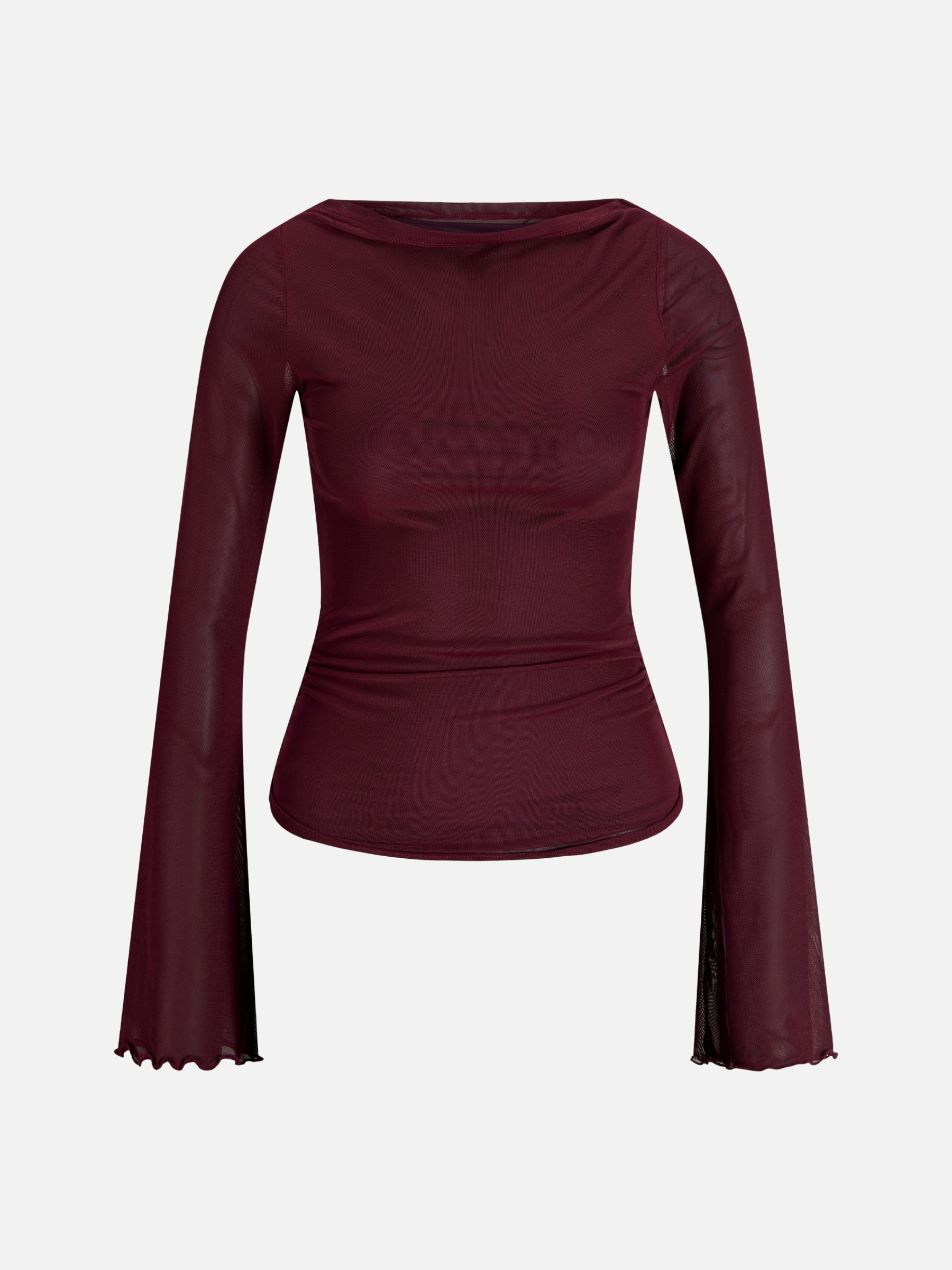 JJXX - Minna Mesh Longleeve Top - Cabernet