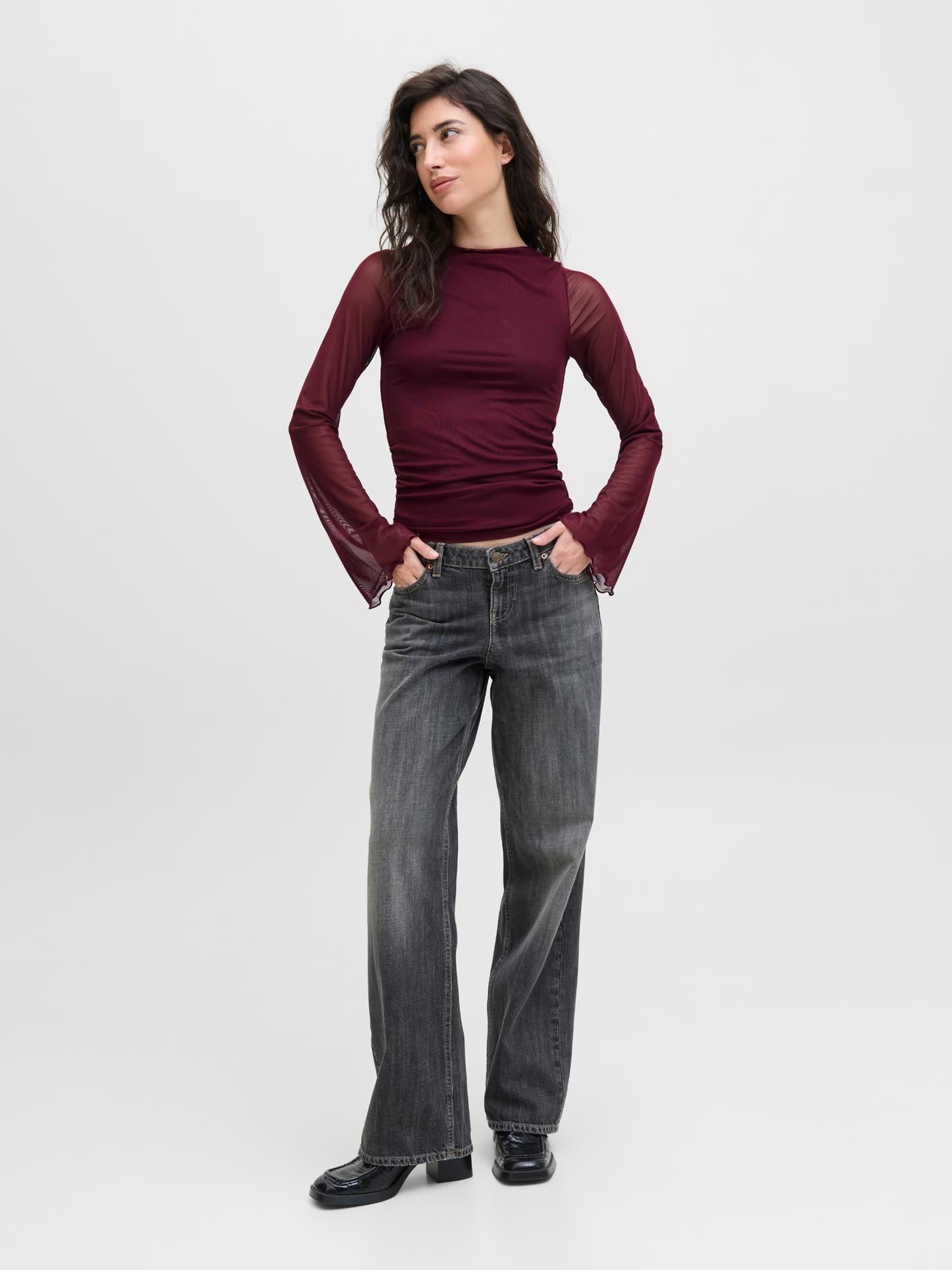 JJXX - Minna Mesh Longleeve Top - 