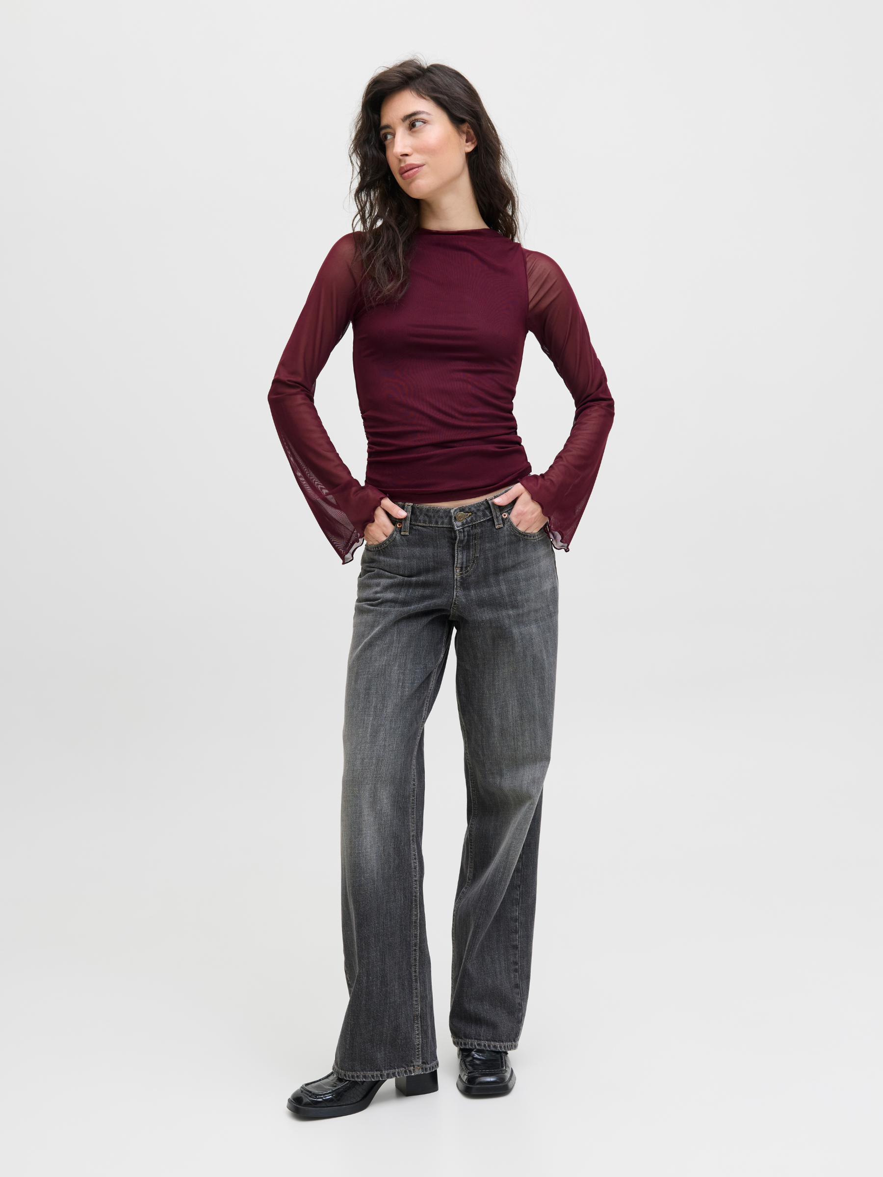 JJXX - Minna Mesh Longleeve Top - 