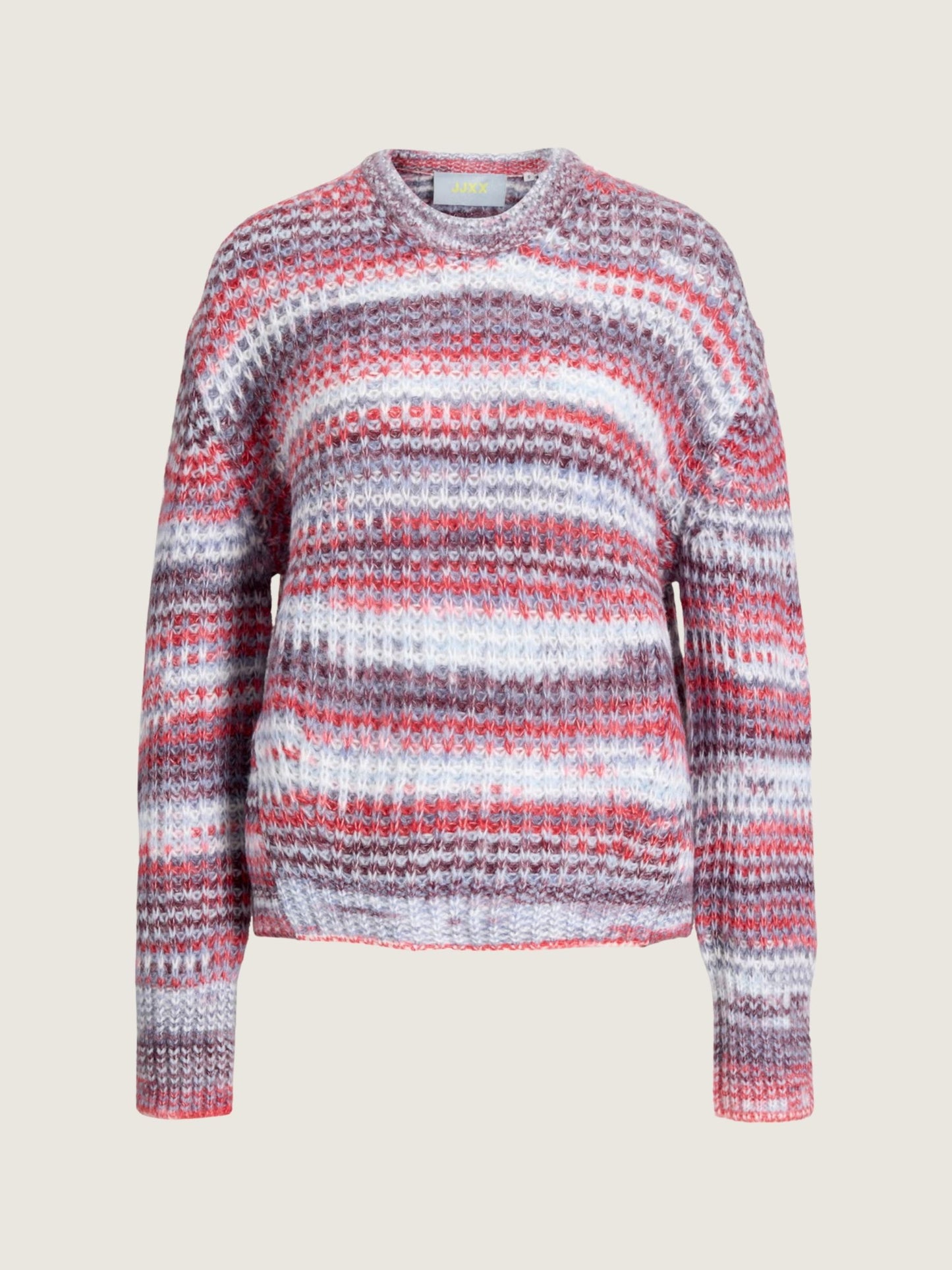 JJXX - Simone Space Dye Crewneck Sweater - Winetasting / Multi Space Dye