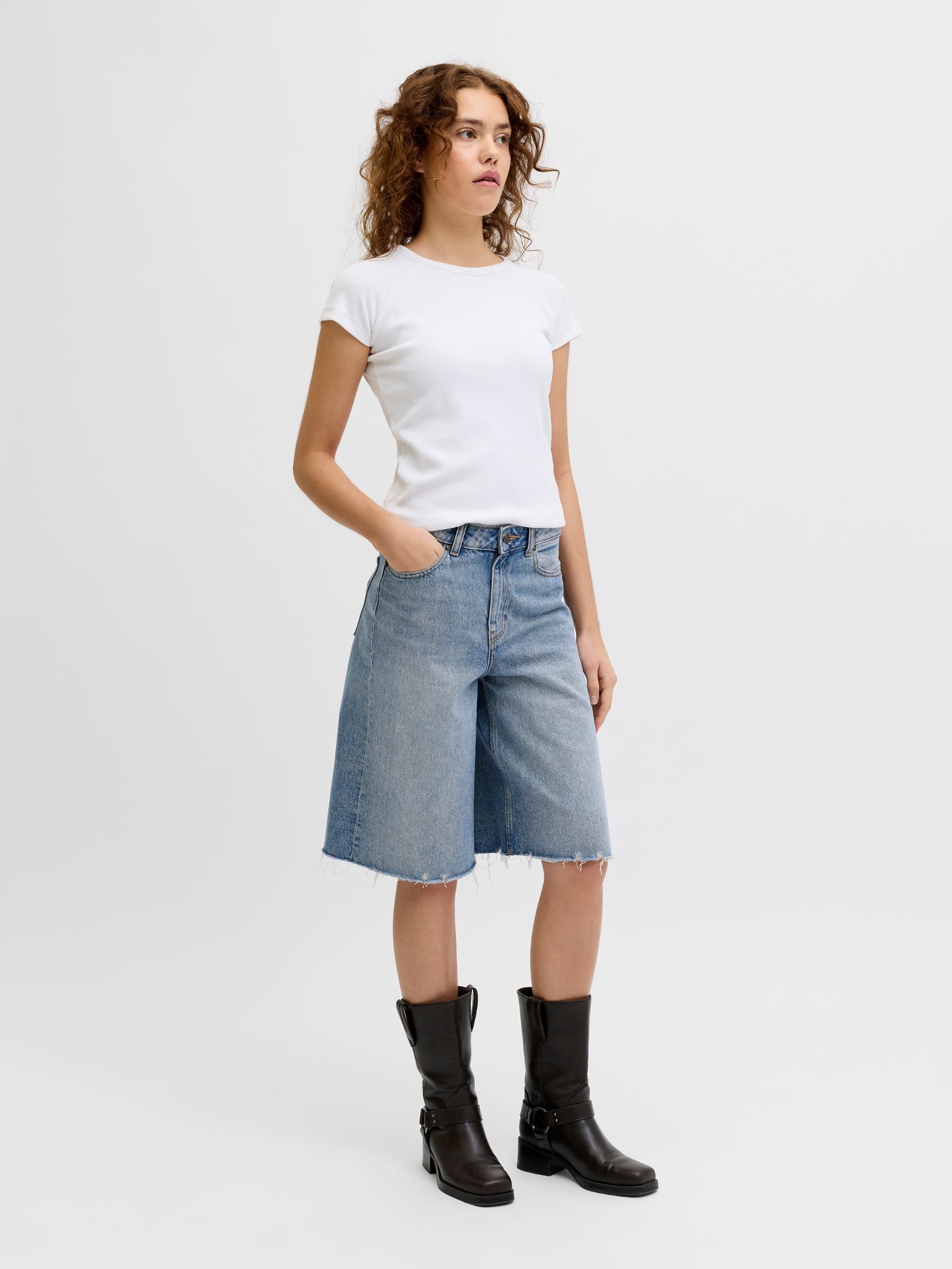 JJXX - Tokyo Long Denim Shorts - 