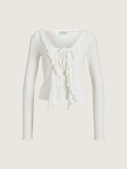 JJXX - Uma Bow Top - Cloud Dancer