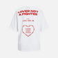 JJXX-Valentine Loose T-Shirt-Bright White / Racing Red