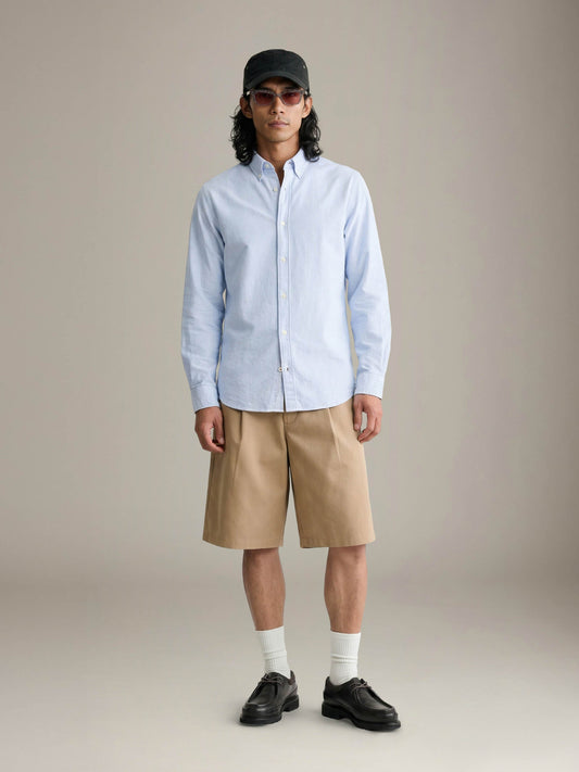 JACK & JONES - Premium Isaac Seersucker Longsleeve Shirt - 