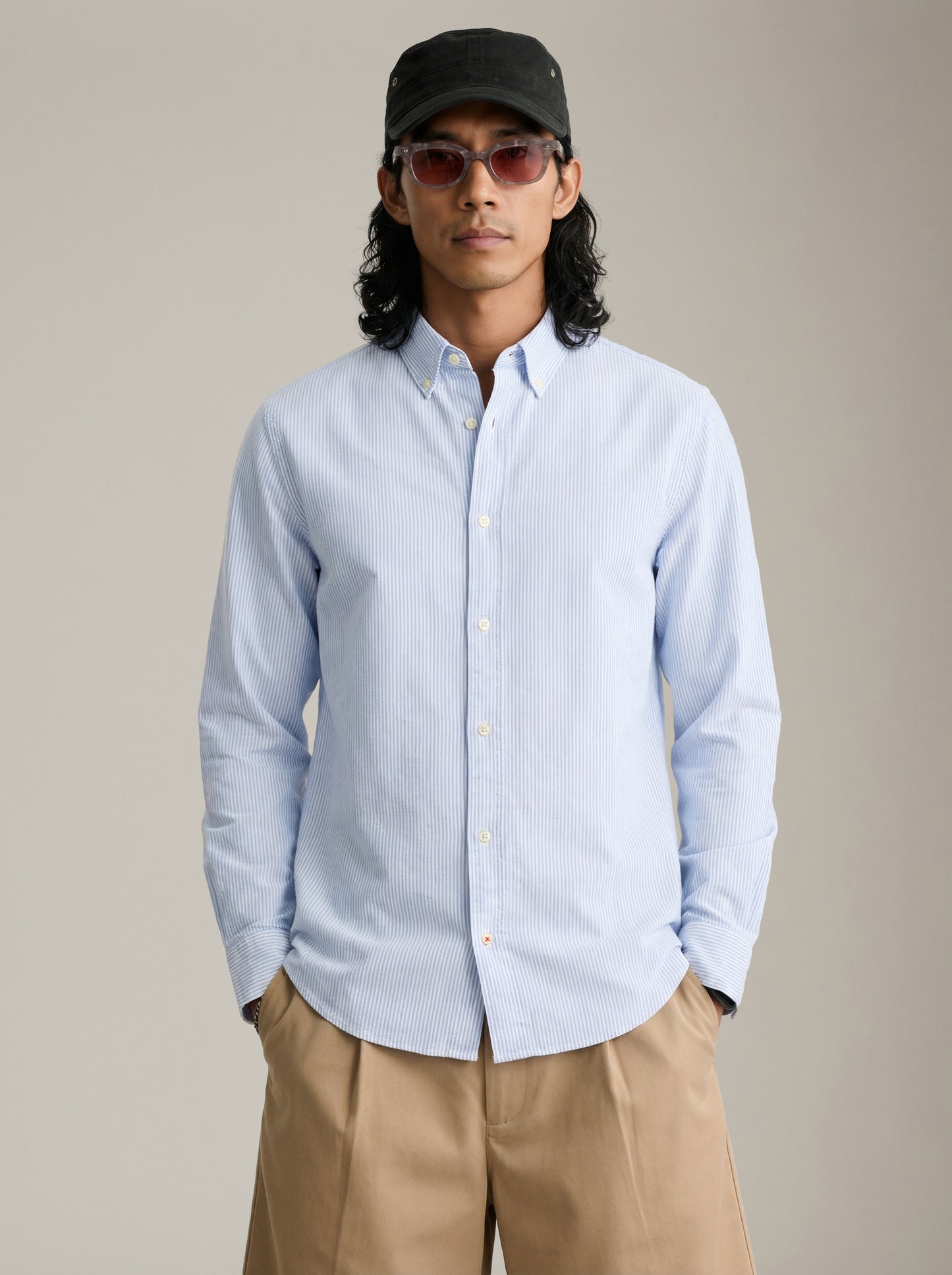 JACK & JONES - Premium Isaac Seersucker Longsleeve Shirt - 