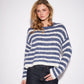 JOHN & JENN - Carmen Striped Crewneck Sweater - 