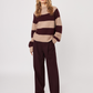 JOHN & JENN - Edison Stripe Crewneck Pullover Sweater - 