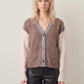 JOHN & JENN - Harlow Colour Block V-neck Cardigan - 