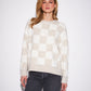 JOHN & JENN - Hugo Check Crewneck Sweater - 