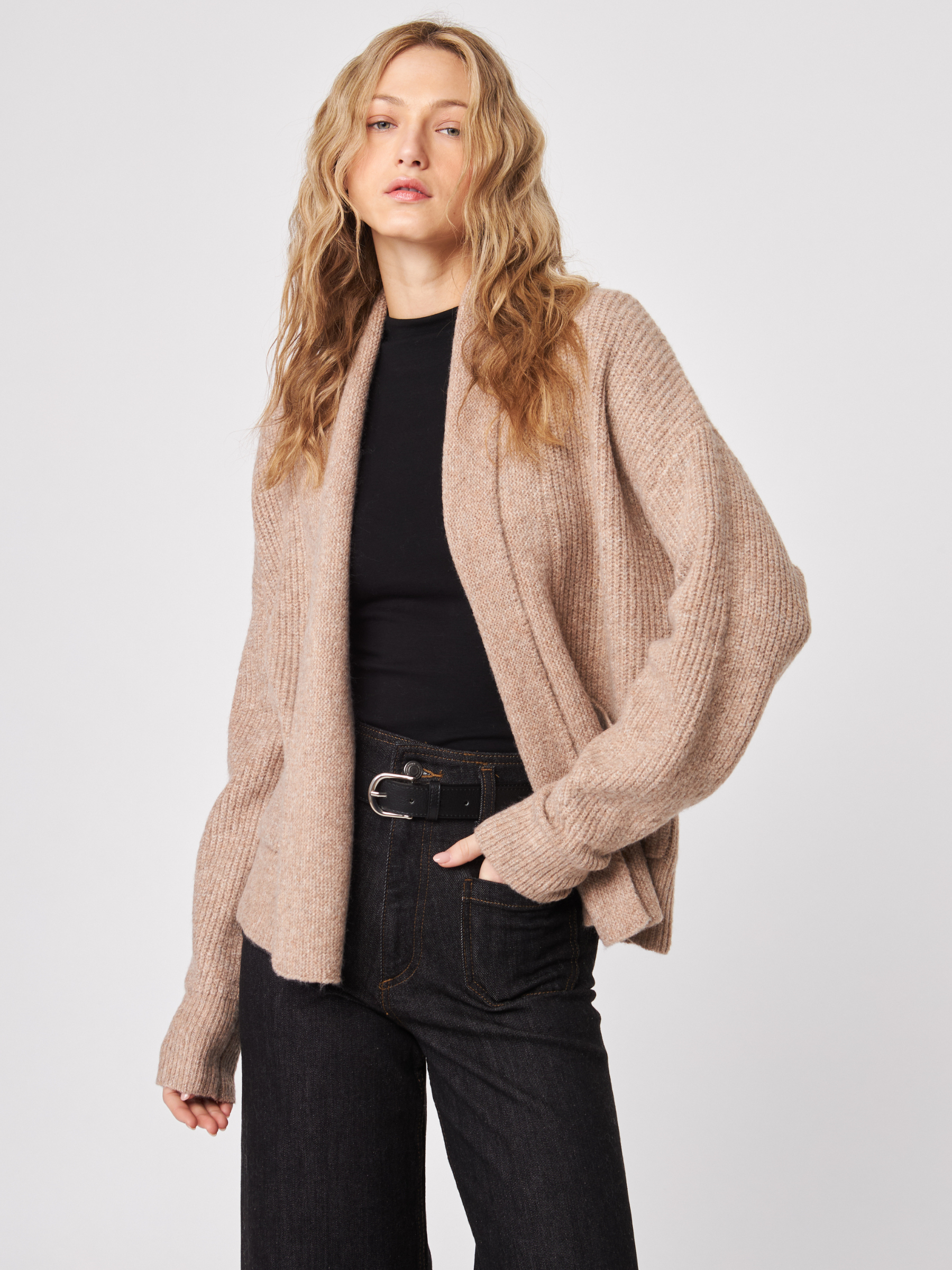 JOHN & JENN - Noah Open Front Cardigan Sweater - 