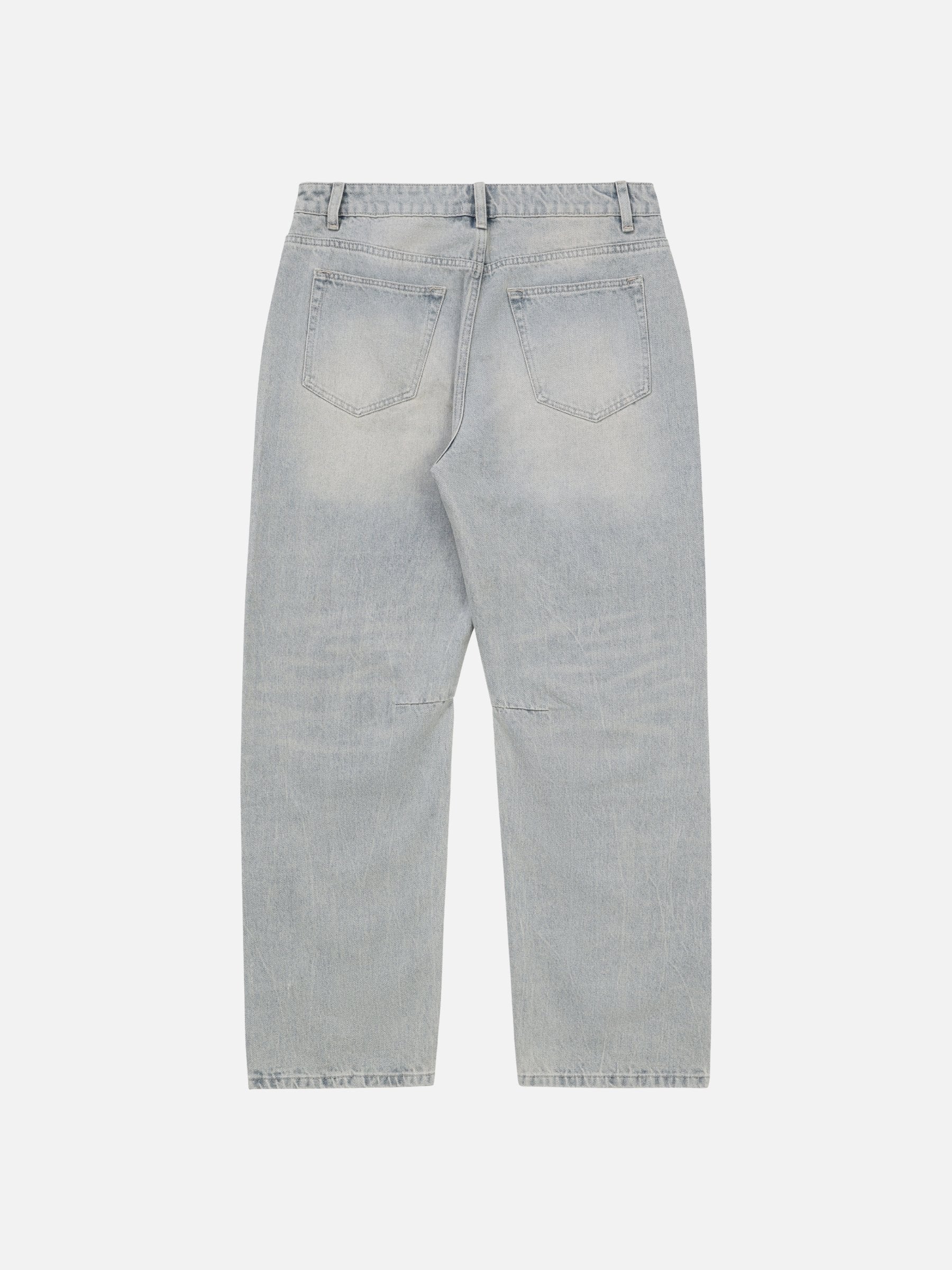 KUWALLA - Baggy Darted Denim Jeans - 