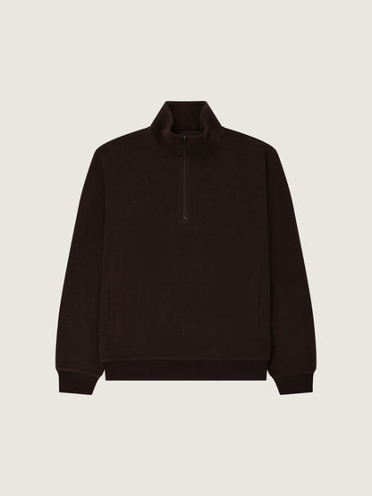 Chenille Quarter-Zip Pullover