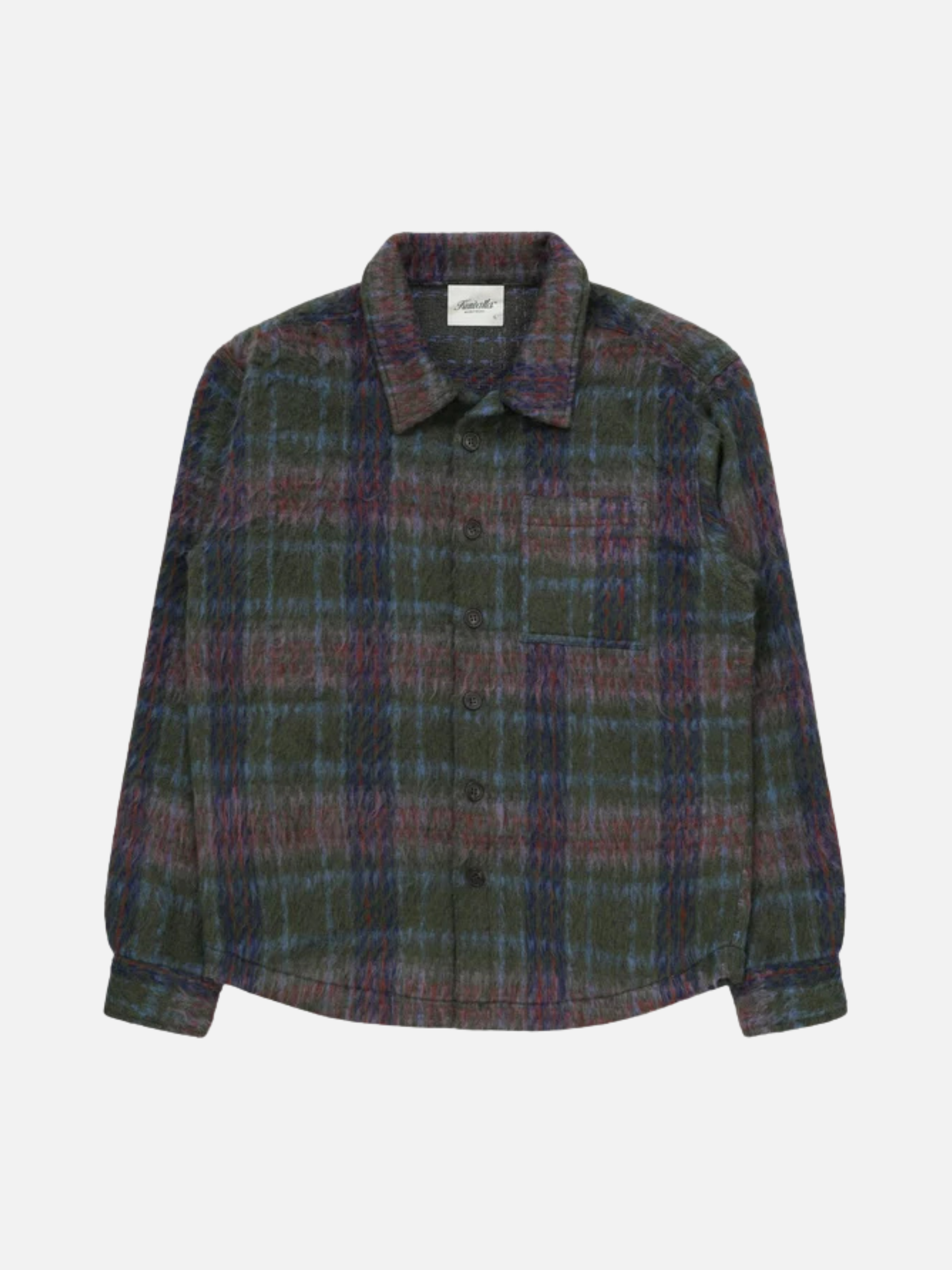 KUWALLA - Faux Mohair Shirt - Green