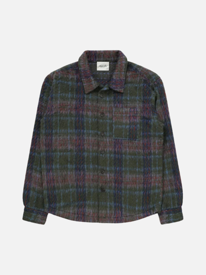 KUWALLA - Faux Mohair Shirt - Green