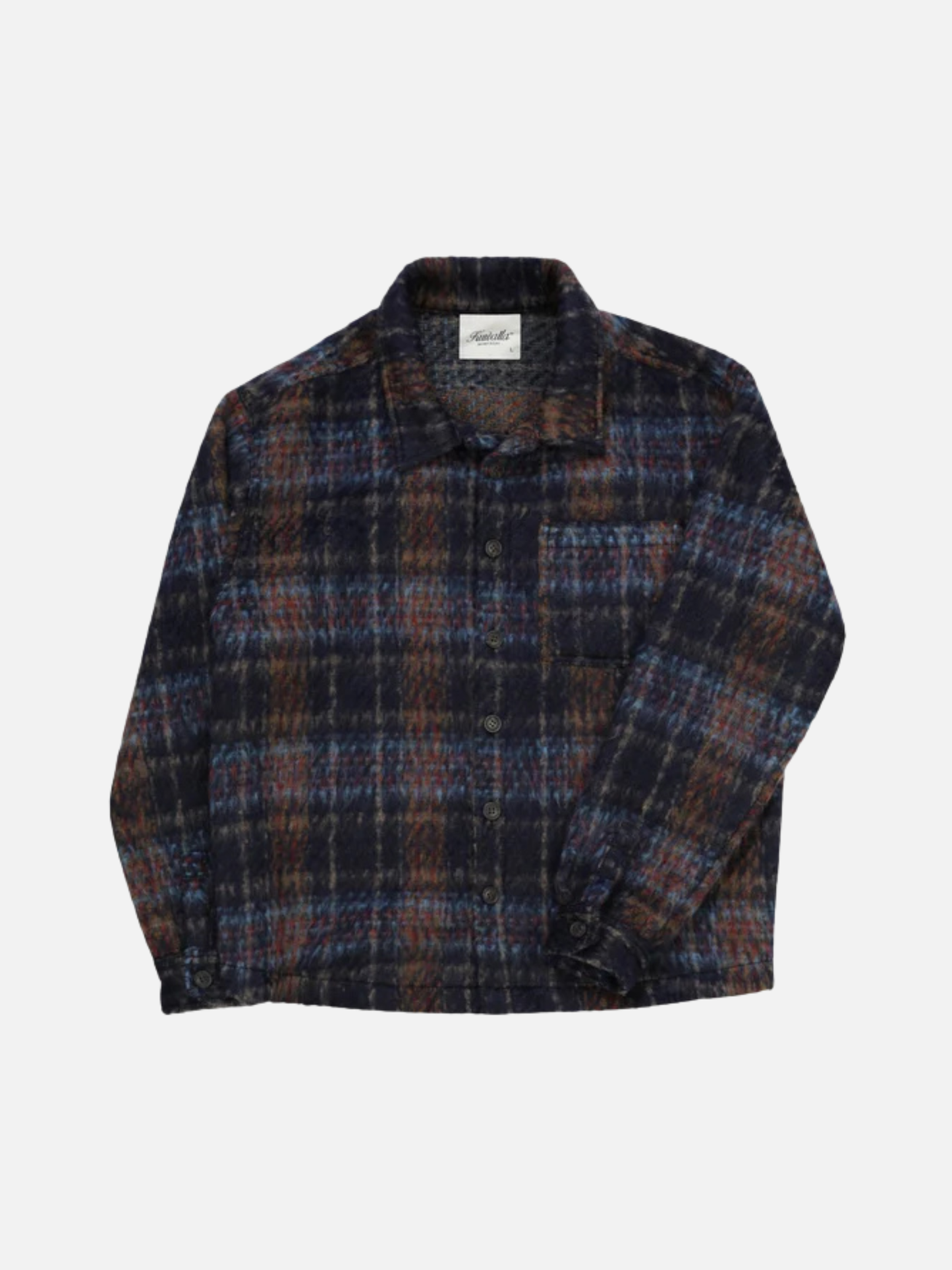 KUWALLA - Faux Mohair Shirt - Navy