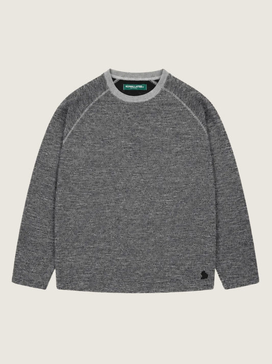 KUWALLA - Marled Thermal Longsleeve Top - 