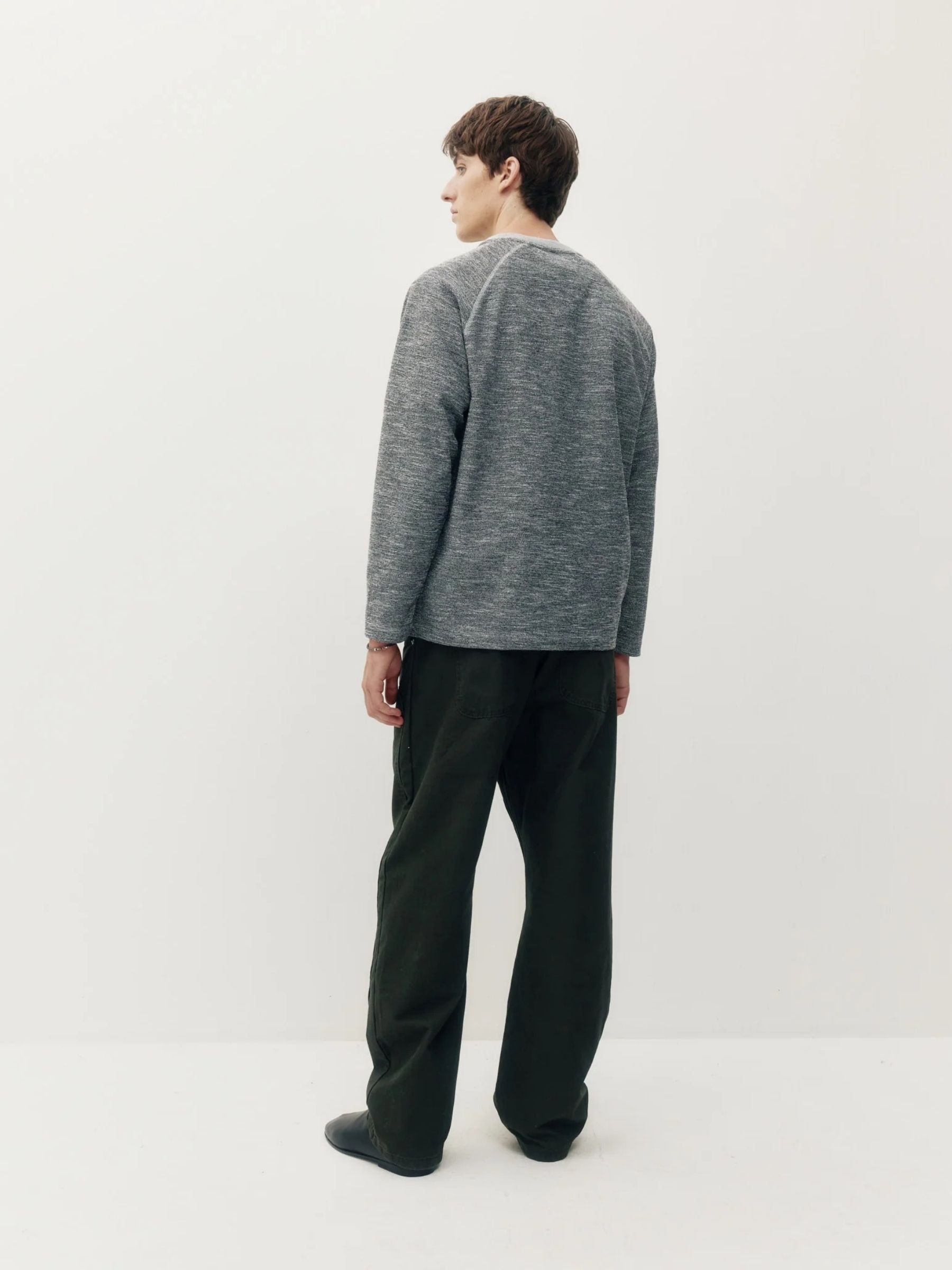 KUWALLA - Marled Thermal Longsleeve Top - 