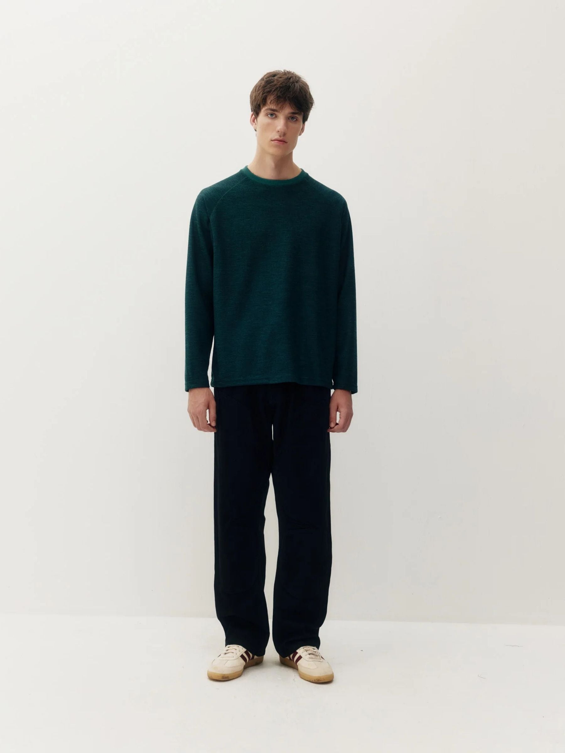 KUWALLA - Marled Thermal Longsleeve Top - 