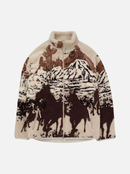 Printed Sherpa Fleece