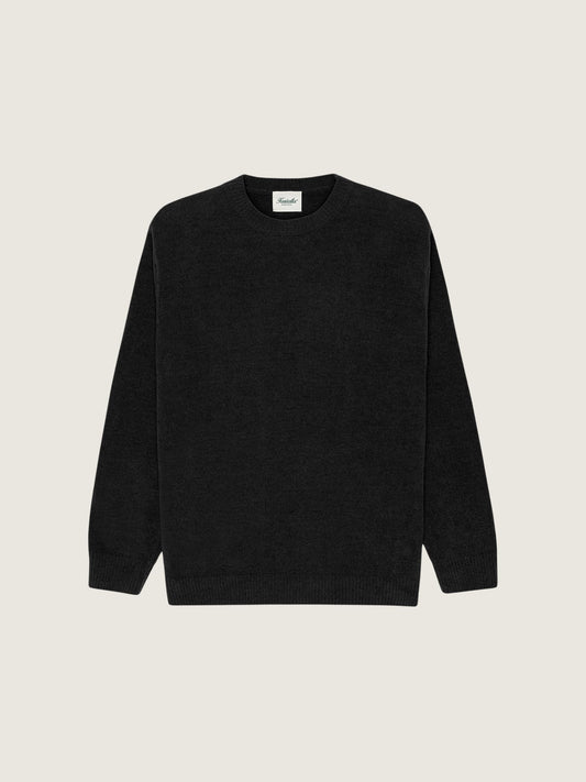 Textured Knit Crewneck Pullover