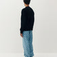 Textured Knit Crewneck Pullover