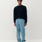 Textured Knit Crewneck Pullover