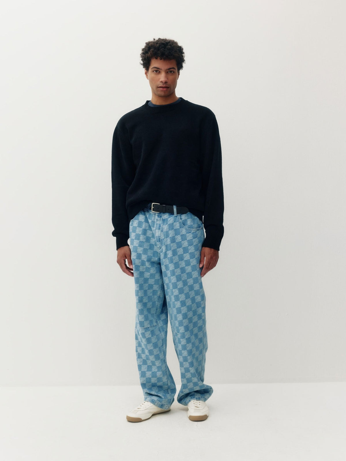 Textured Knit Crewneck Pullover