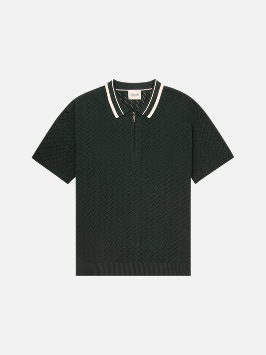 Knit Zip Polo