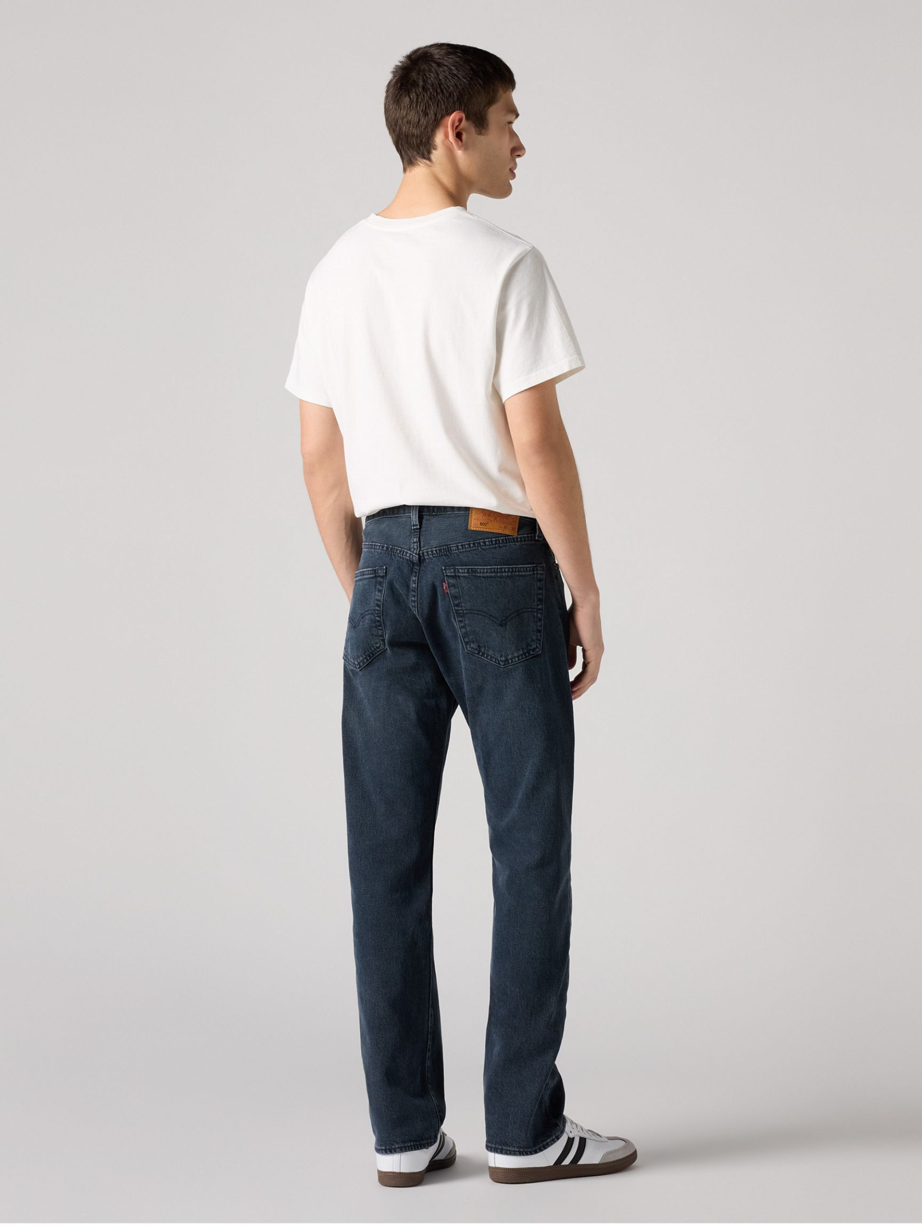 LEVI'S - 501 Original Fit Jeans - Blue Black Stretch - 
