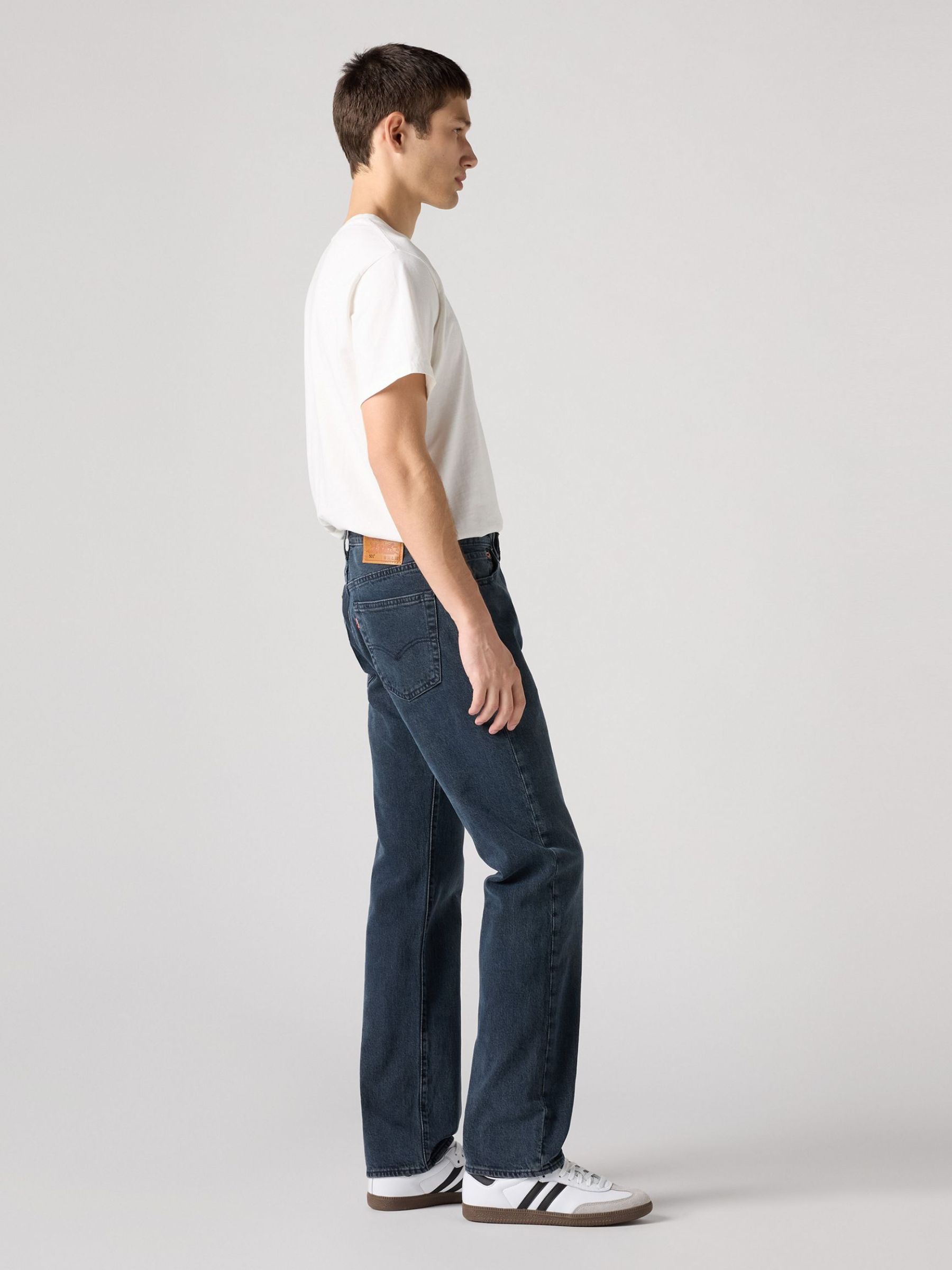 LEVI'S - 501 Original Fit Jeans - Blue Black Stretch - 