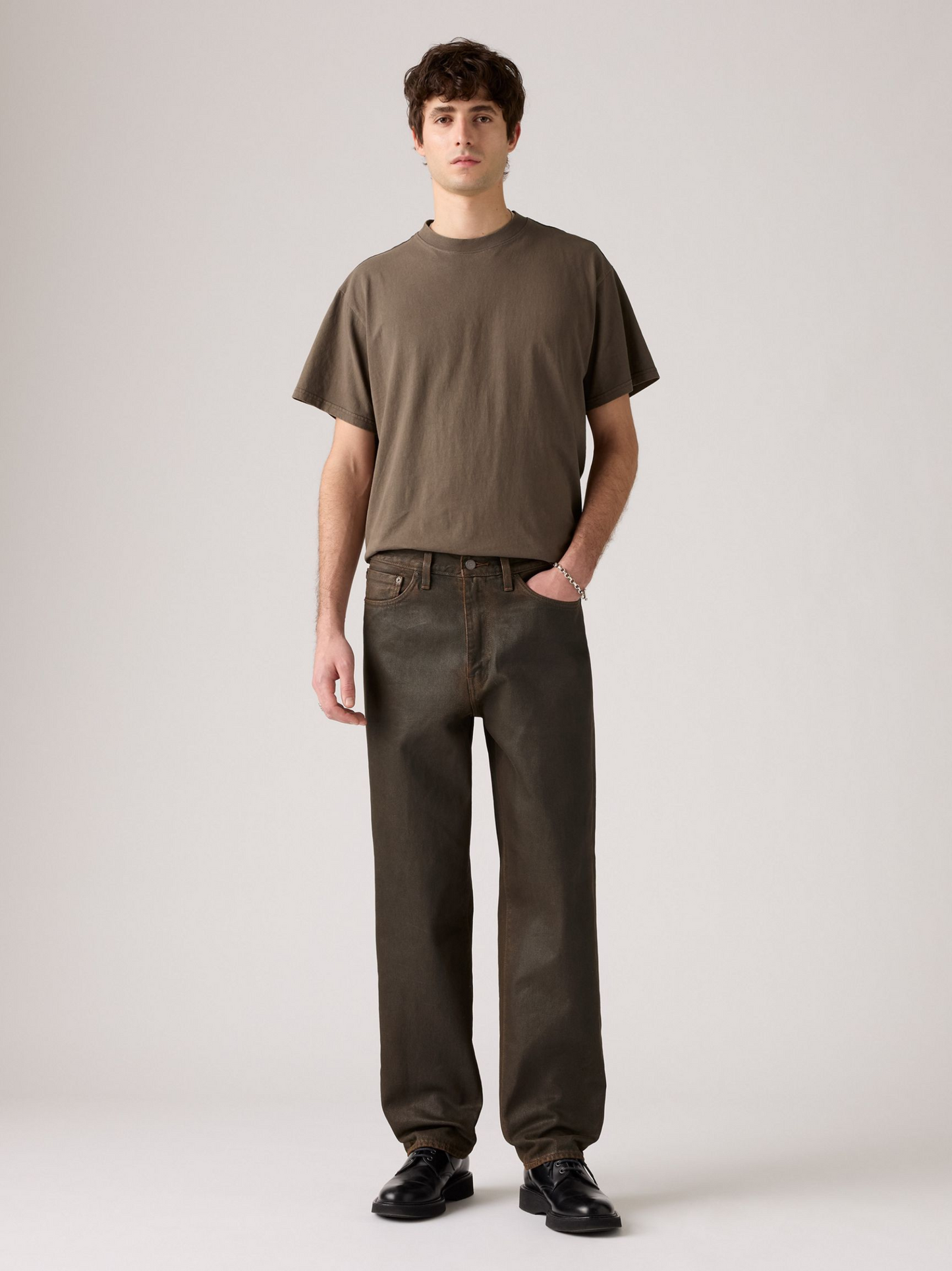 LEVI'S - 568 Loose Straight - Brown Wood Journal Coated - 
