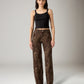 Baggy Dad Leopard Barrel Jeans