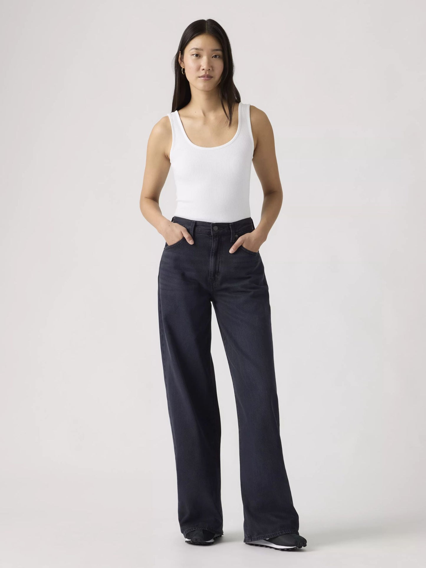 LEVI'S - LEVI'S CINCH WIDE LEG BLUE BLACK- DARK HUMOR - 