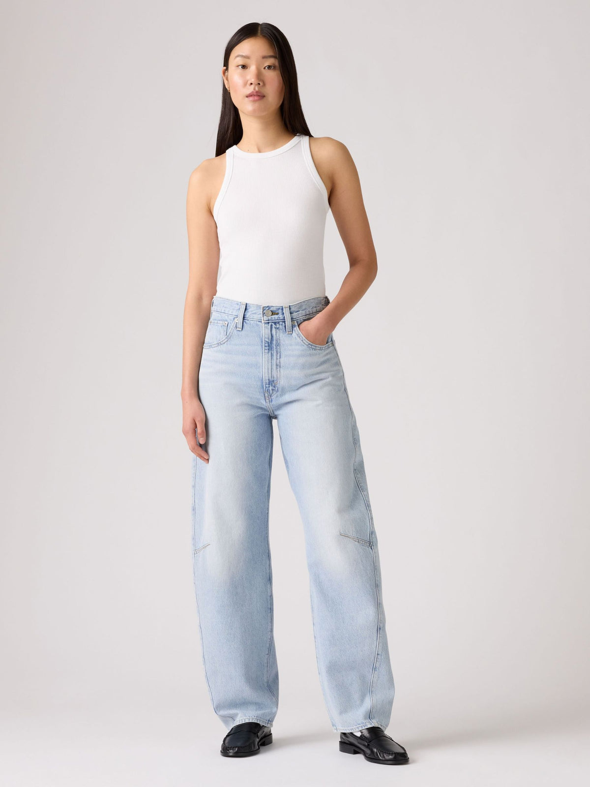Cinch Barrel Leg Jeans