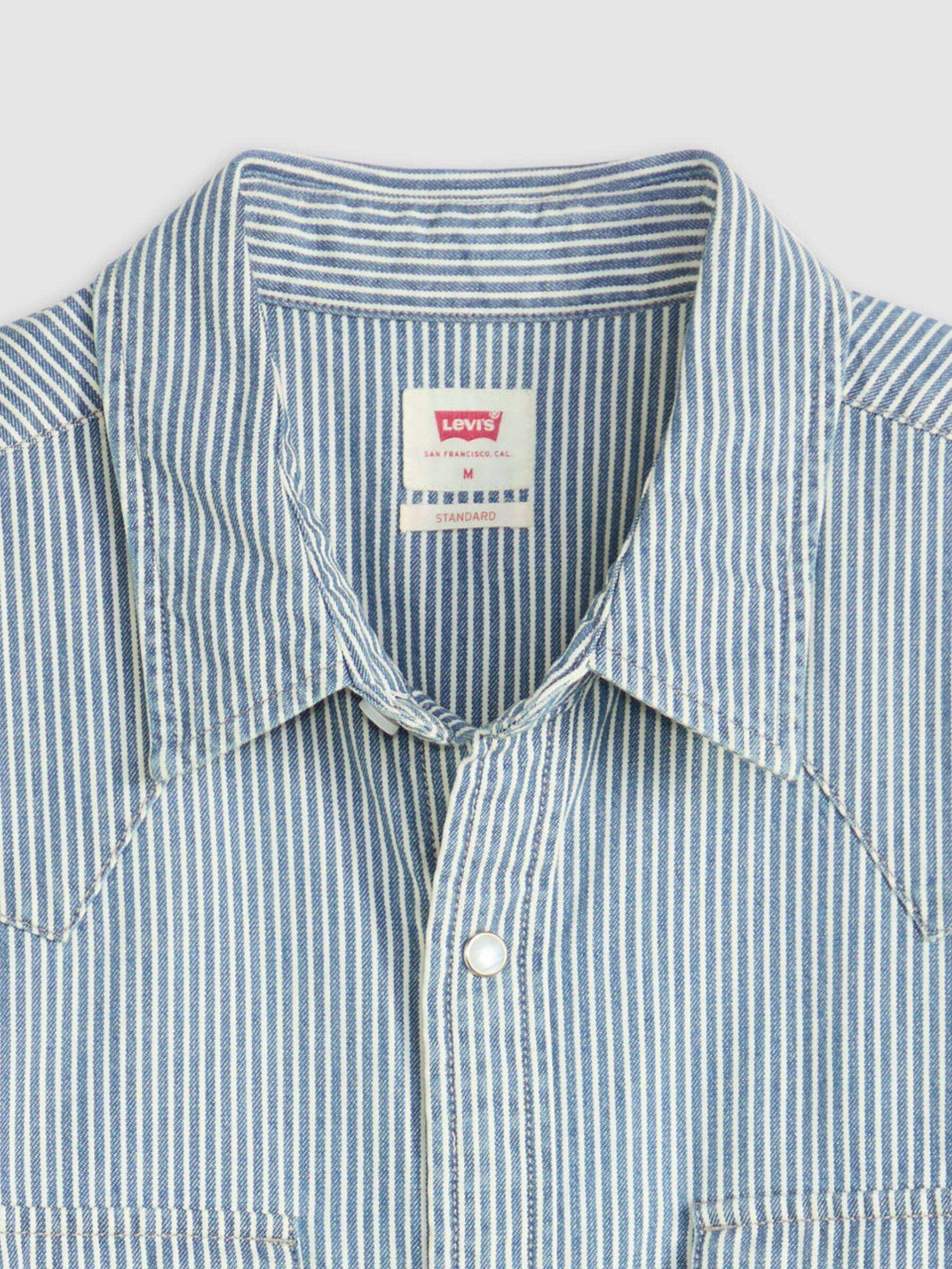 LEVI'S - Classic Western Stripe Short Sleeve Shirt - 