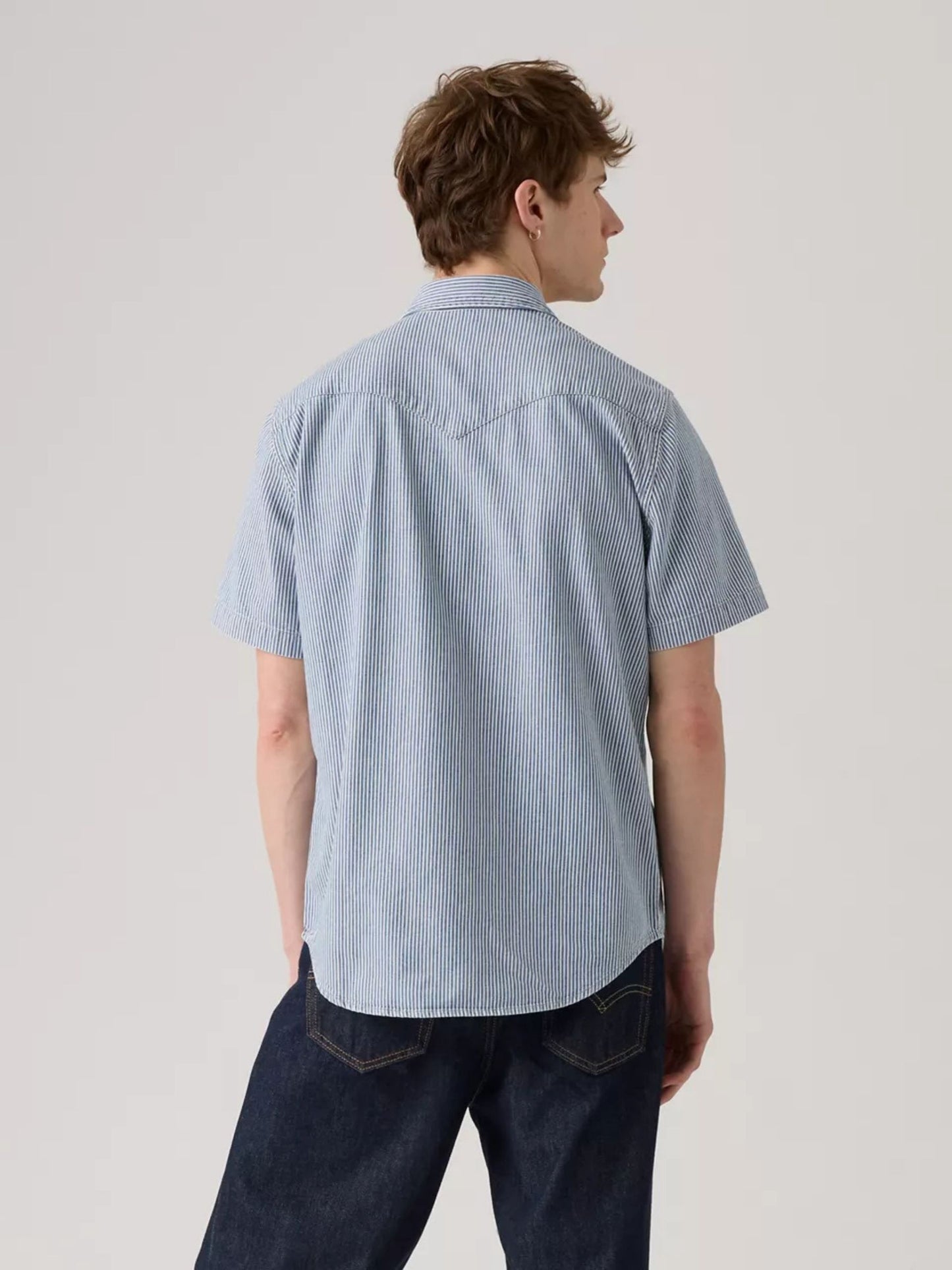 LEVI'S - Classic Western Stripe Short Sleeve Shirt - 