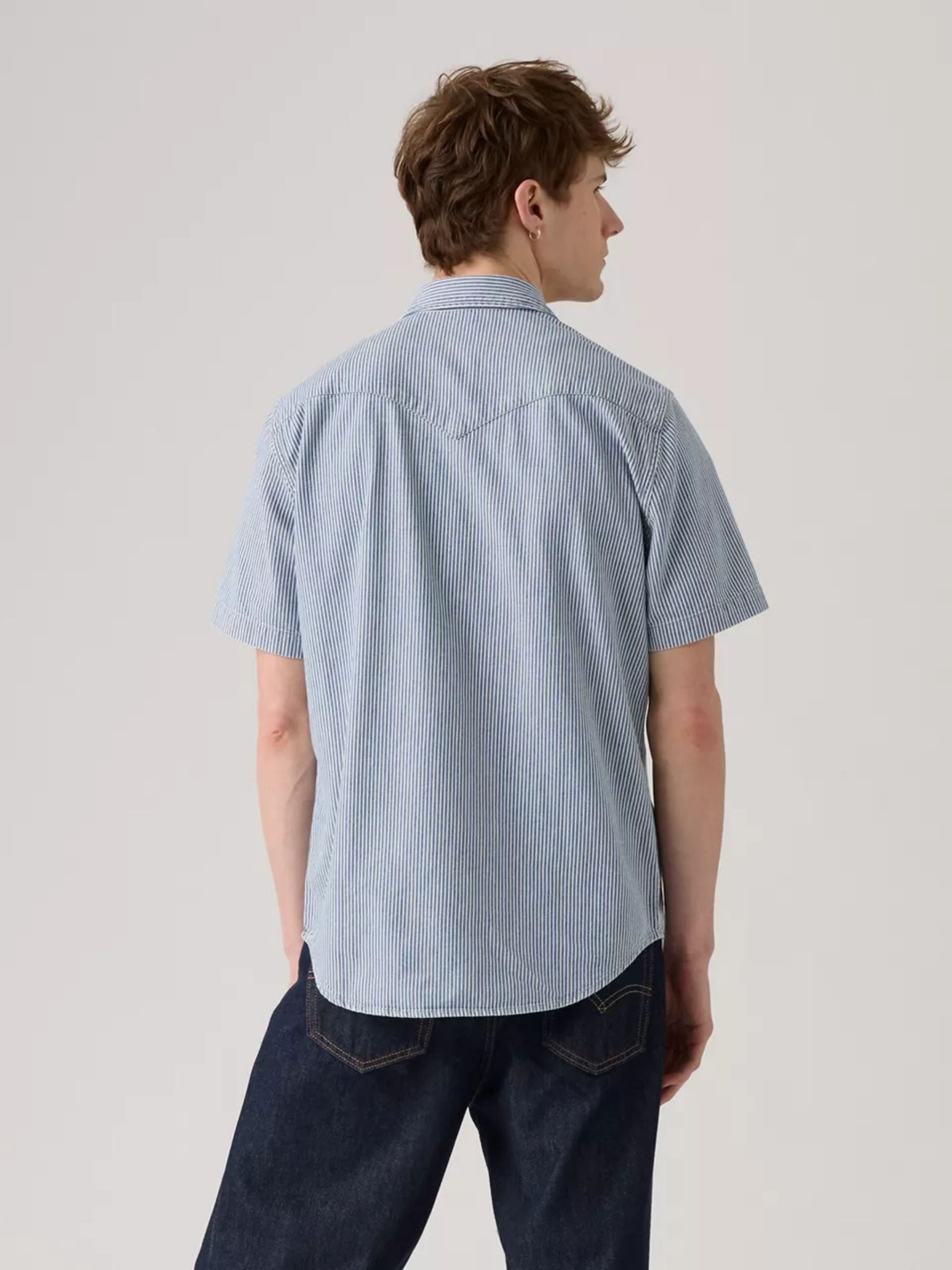 LEVI'S - Classic Western Stripe Short Sleeve Shirt - 