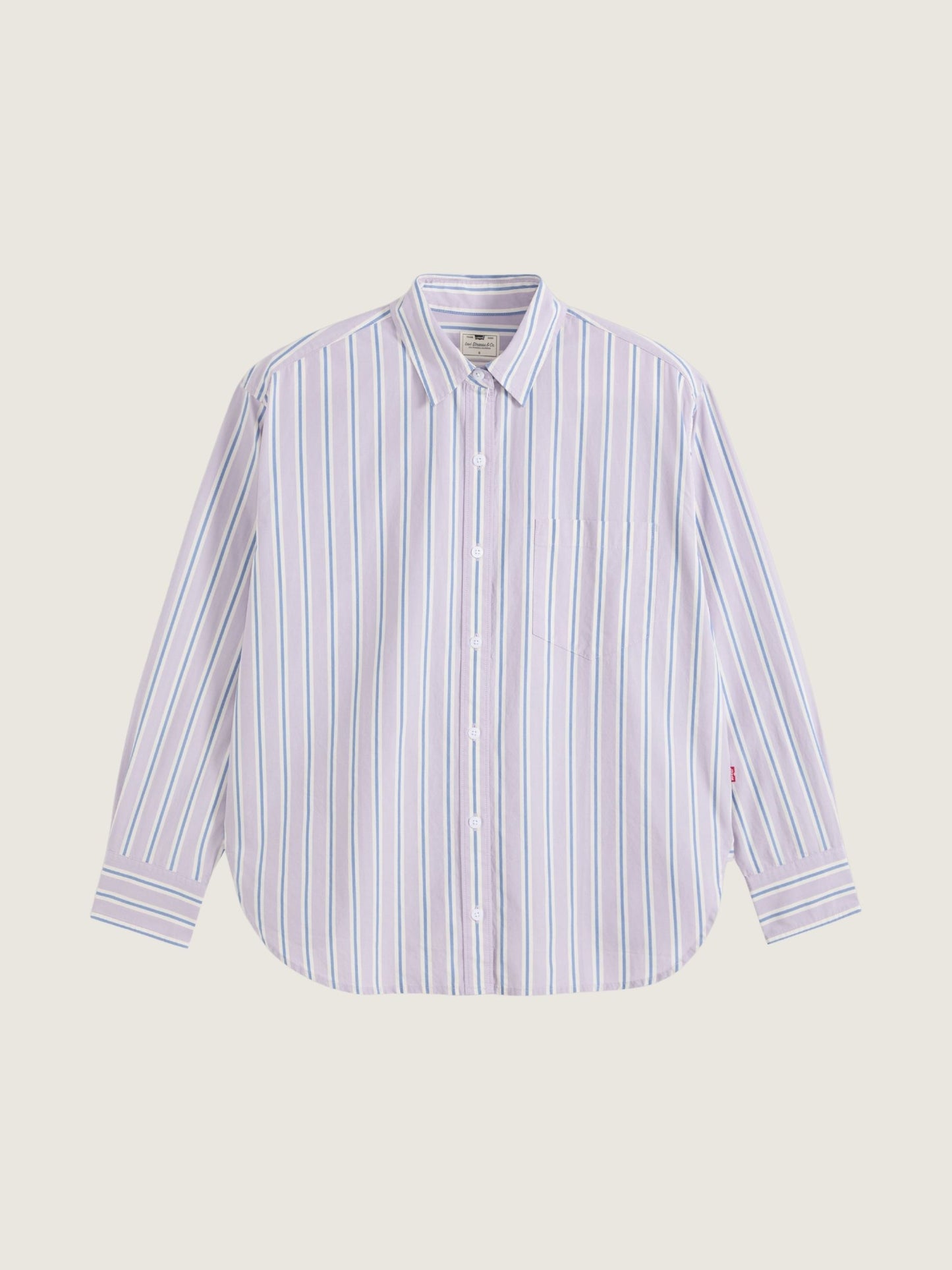 LEVI'S - Harlie Boyfriend Striped Shirt - Costanza Stripe Wisteria