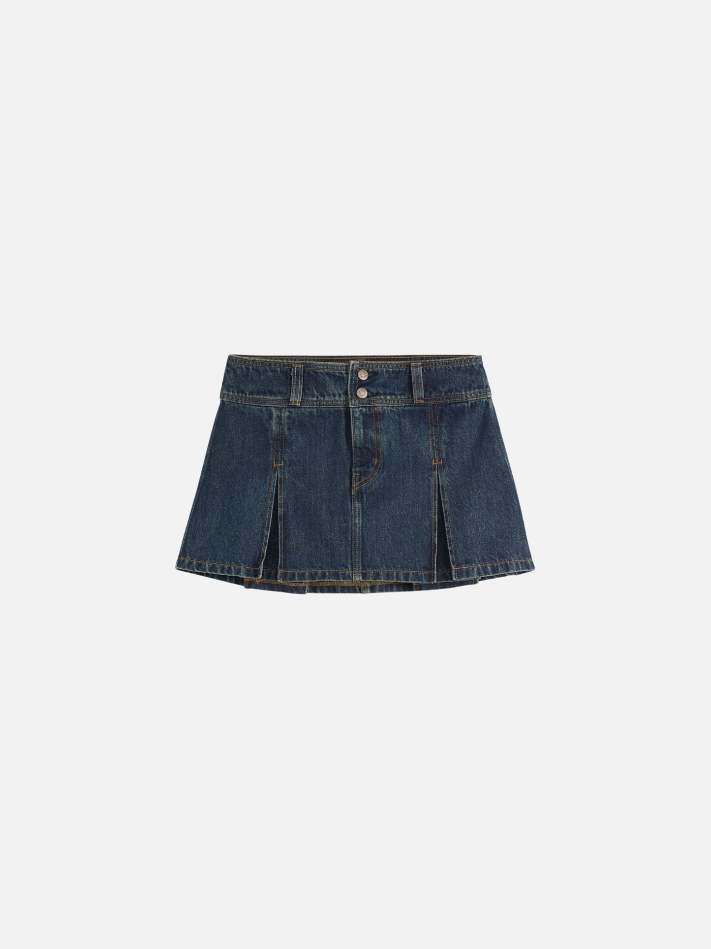 Inverted Mini Pleated Skirt